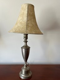 Antique Signed Rubal - L N COR  No. 200  Pewter Lamp - Fr16