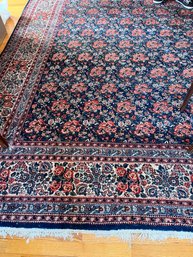 Vintage Oriental Rug In Reds And Blues - Fr19