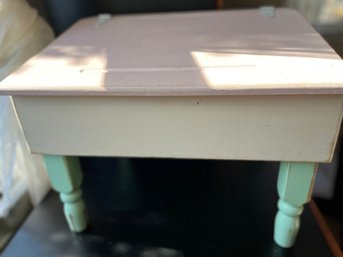 Vintage Painted Childs Or Table Top Desk - Of6