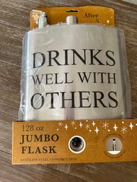 Hilarious Brand New HUGE 128 Ounce Stainless Steel Flask