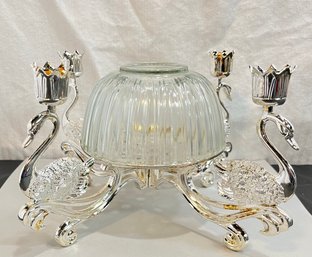Silver Plated Swan Centerpiece By Paul Revere Silversmiths