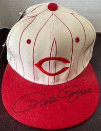 Pete Rose Signed Cincinnati Reds Hat - F8