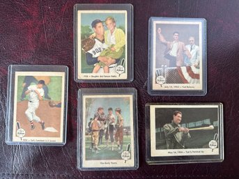5 Baseballs Greatest Ted Williams Cards #1, #48, #51,#53,#64 - F13
