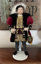 Henry The Eighth (VIII) Royal Heritage Collection Collector's Doll 1991 Made In England With Stand