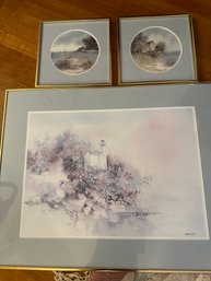 3 Barbara Krupp Signed And Framed Prints - LV8