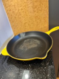 Well Loved Yellow Le Creuset Fry Pan - K7