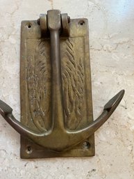Brass Anchor Door Knocker - Staircloset11