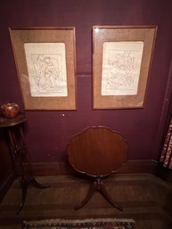 Pair Of Picasso Prints In Wood Frames, Unsigned - O4