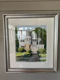 Original Watercolor Framed And Matted Of 90 Bellevue Signed By Luke Volpe -p11
