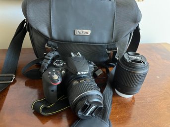 Nikon D3300 Camera With Case And 2 Lens
