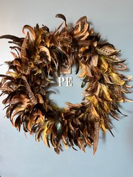 Unique Genuine Feather Wreath