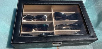 Nice Leather Reading Glass Case With Prescription Designer Glasses -G