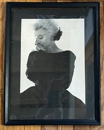 Vintage Bert Stern Marilyn Monroe In Vogue Magazine 1962 Black And White Picture Framed