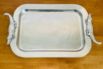 Alligator Handled Service Tray By Mariposa