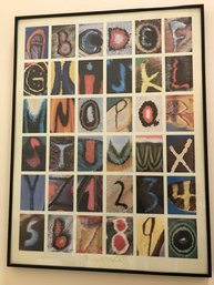 Butterfly Alphabet Framed Print