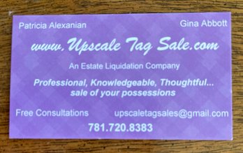 Happily Hosted By Upscale Tag Sales
