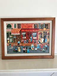 French Street Scene- Original On Canvas