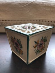 Hand Painted Flower Holder- Portugal