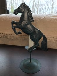 Metal Horse Candle Holder