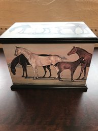 Nice Wood Box- Horse Theme