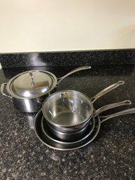 Cookware 4 Pans- Cuisinart And Others