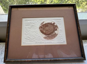 Done In By Excess Of Marzipan By Carol Lummus Framed And Matted Print 118/350 - LR33