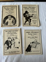 #84 Lot Of 4 - The Jimmy DeForest Boxing Course  Book 1, 2, 4,6