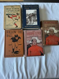 #90 Lot Of 5 Football First Edition Books