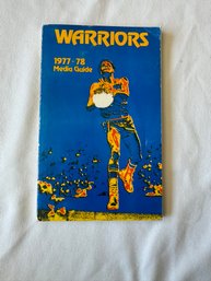 #108 Warriors 1977-78 Media Guide