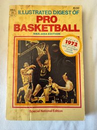 #112 Illustrated Digest Of Pro Basketball NBA-ABA Edition 1972
