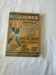#118 Spalding's Athletic Library Basketball 1926-1927