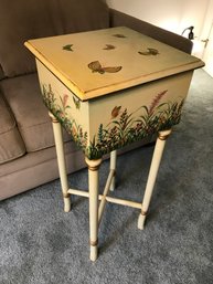 Hand Decorated Lift Top Table
