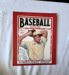 #144 Baseball Magazine November 1925 Gerrit A Beneker On Cover