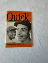 #149 Quick Magazine April 17, 1950 Joe DiMaggio & Jackie Robinson On Cover