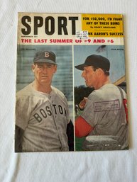 #157 Sport Magazine September 1959 Williams And Musial On Cover