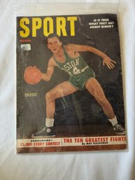 #163 Sport Magazine March 1953 Bob Cousy On Cover