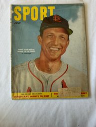 #164 Sport Magazine July 1952 Stan Musial On Cover