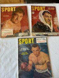 #181 Lot Of 3  Sports Magazines Various Months/Years - Boxing