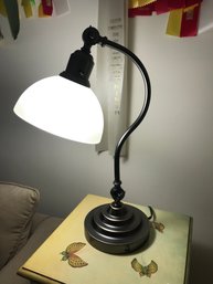 Desk Lamp- Metal & Glass