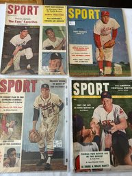 #188 Lot Of 6  Sports Magazines Various Months/Years - Baseball