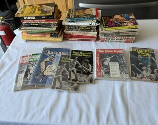 #196 Lot Of 38 Paperback Books - Boxing,  Basketball, Football, Ect.