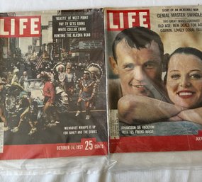 #199 Lot Of 4 Life Magazine Various Months/years - Football & Misc.