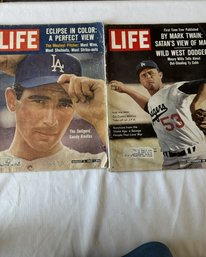 #203 Lot Of 5  Life Magazine Various Months/Years - Baseball