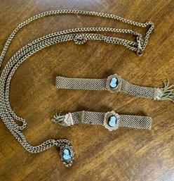 Victorian Slide Bracelets And Necklace - J13