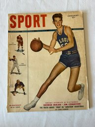 #205 Sport Magazine January 1949 Ed Macauley Of St. Louis On Cover