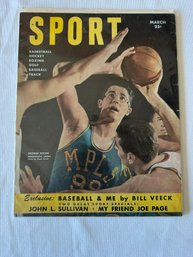 #206 Sport Magazine March 1950 George Mikan On Cover