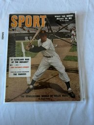 #215 Sport Magazine June 1956 Willie Mays On Cover