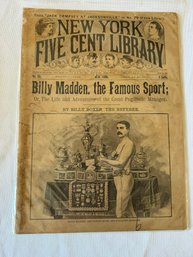 #223 New York Five Cent Library Billy Madden, The Famous Sport April 14, 1894 #80