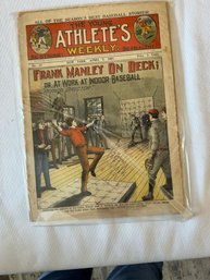 #242 Young Athlete's Weekly #11 April 7, 1905 Frank Manley On Deck