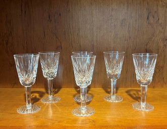 #101 Lot Of 6 Waterford Cordial Glasses